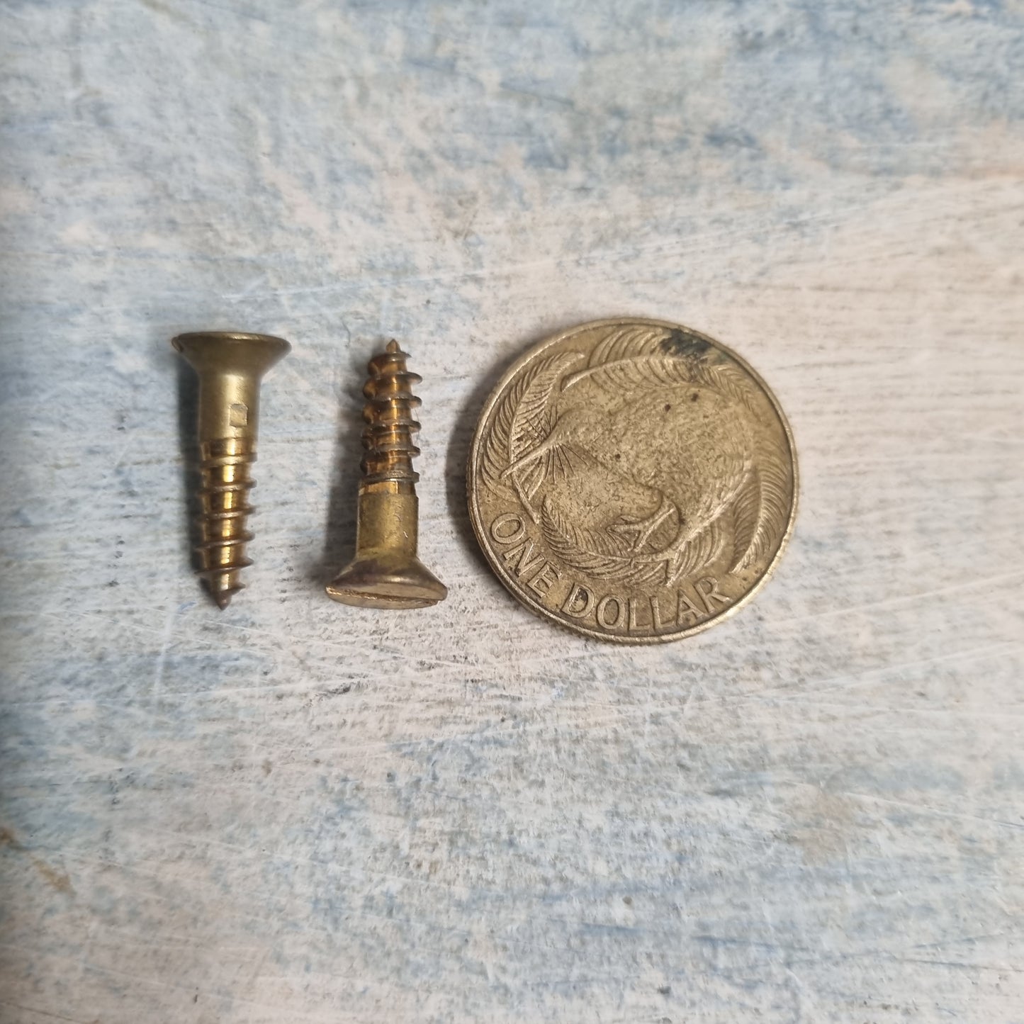 Antique Solid Brass wood screws 3/4''(19.05mm) 8 gauge