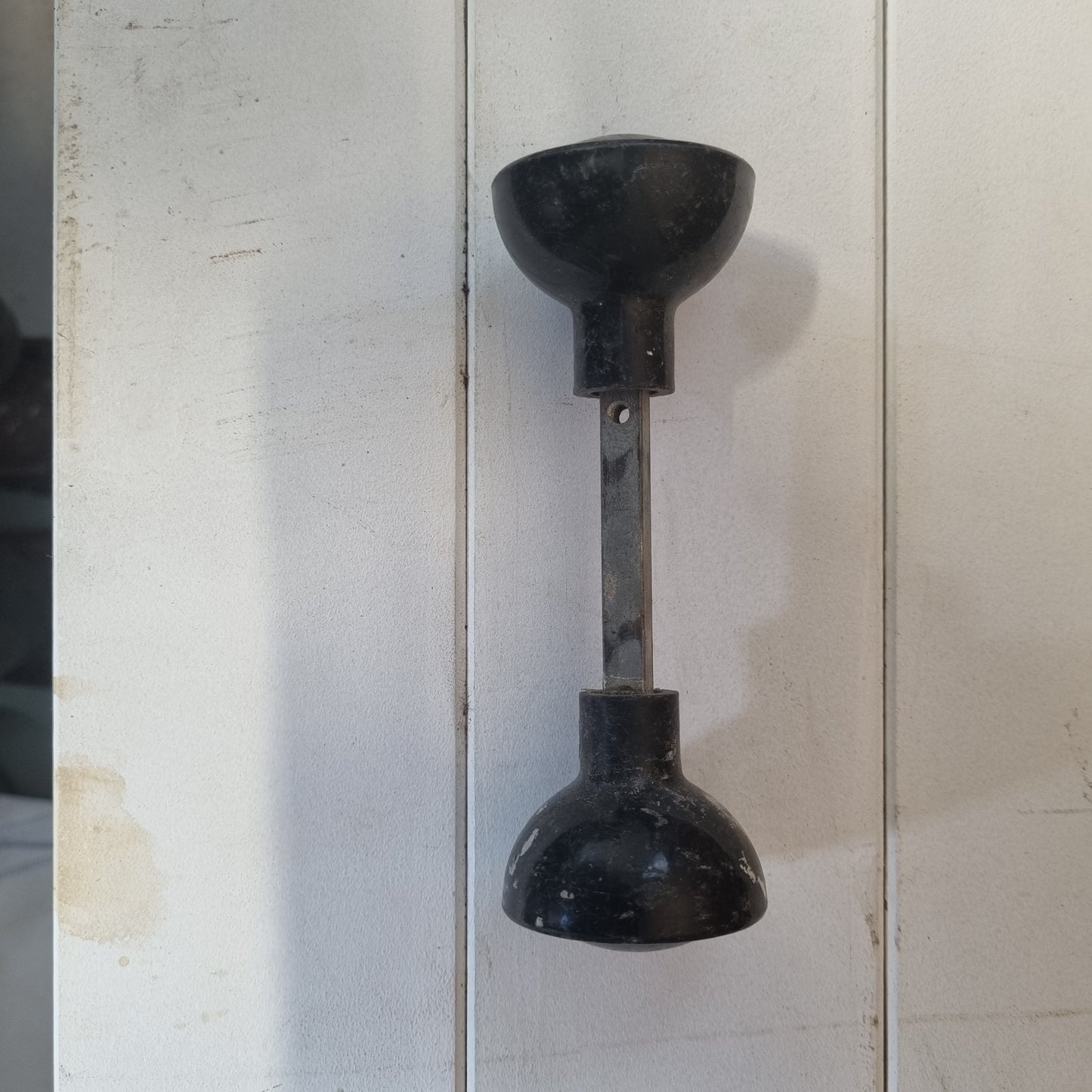 Antique Bakelite door handles (pair) Preloved with spindle