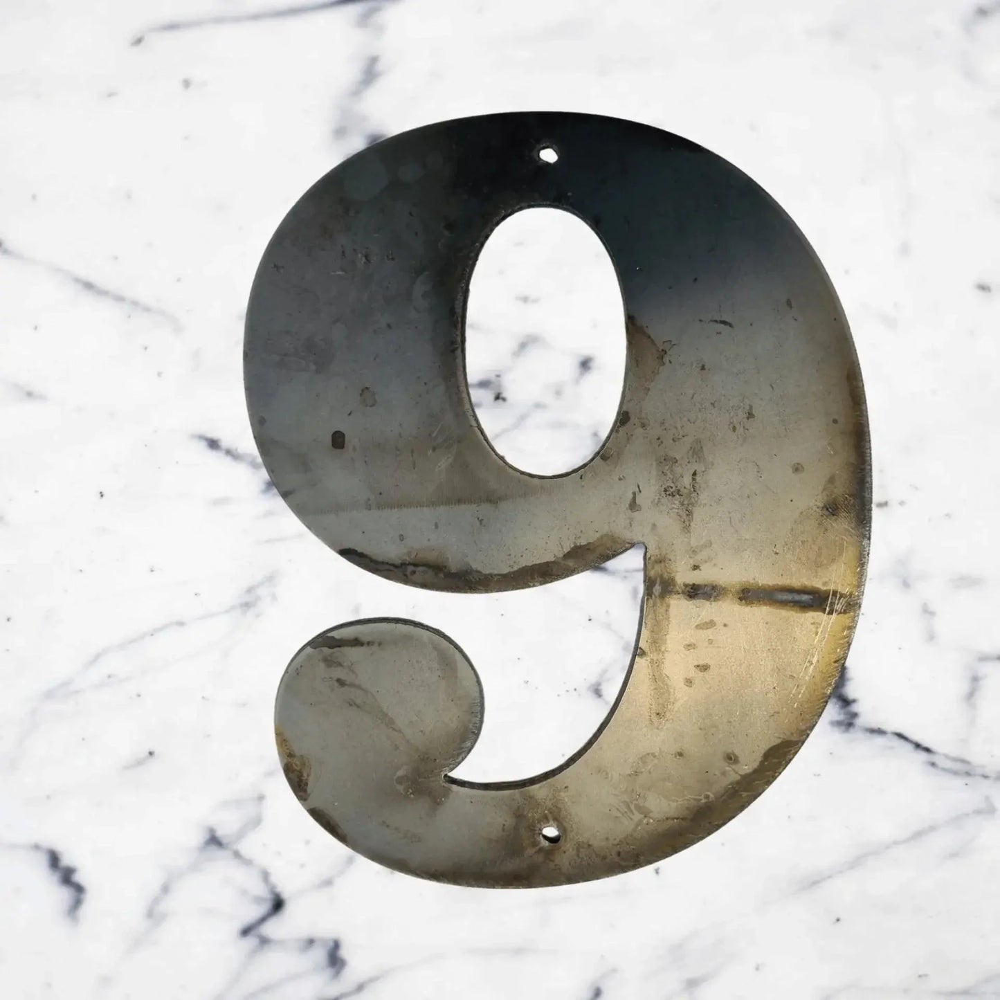 300mm Corten Steel House Numbers - Stylish 12" Street Numbers - Vintique Concepts