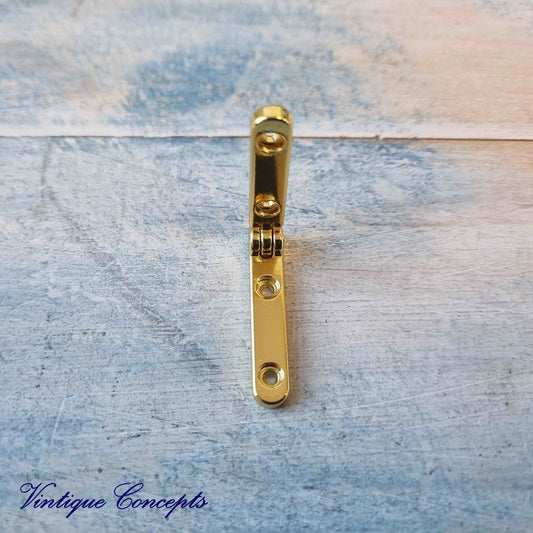 95 degree Gold small narrow Hinge 32mm long-Vintique Concepts