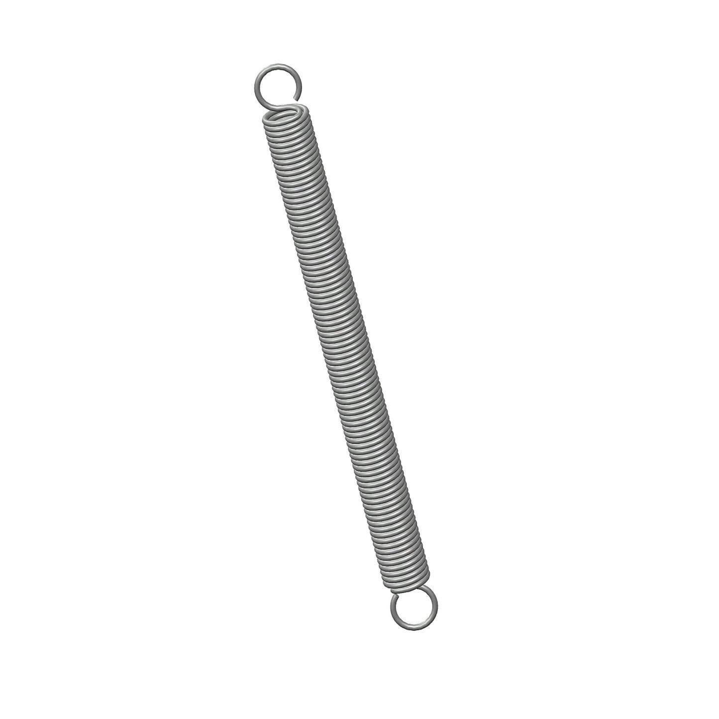 Zinc Extension Spring 38.1mm L (x 3.18 OD x 0.38 WD) C001