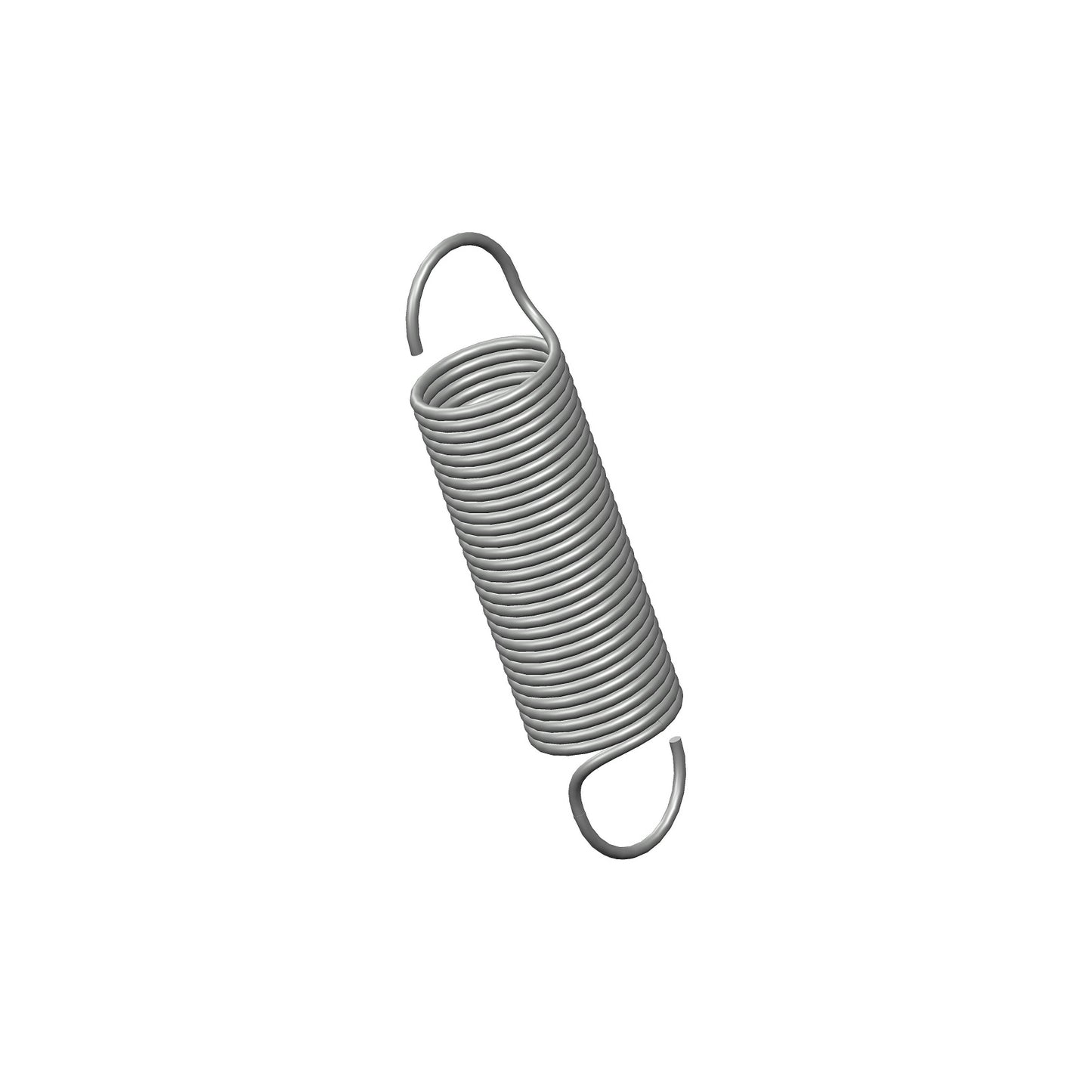 Zinc Extension Spring 38.1 mmL (x 8.74 OD x 0.71 WD) C029