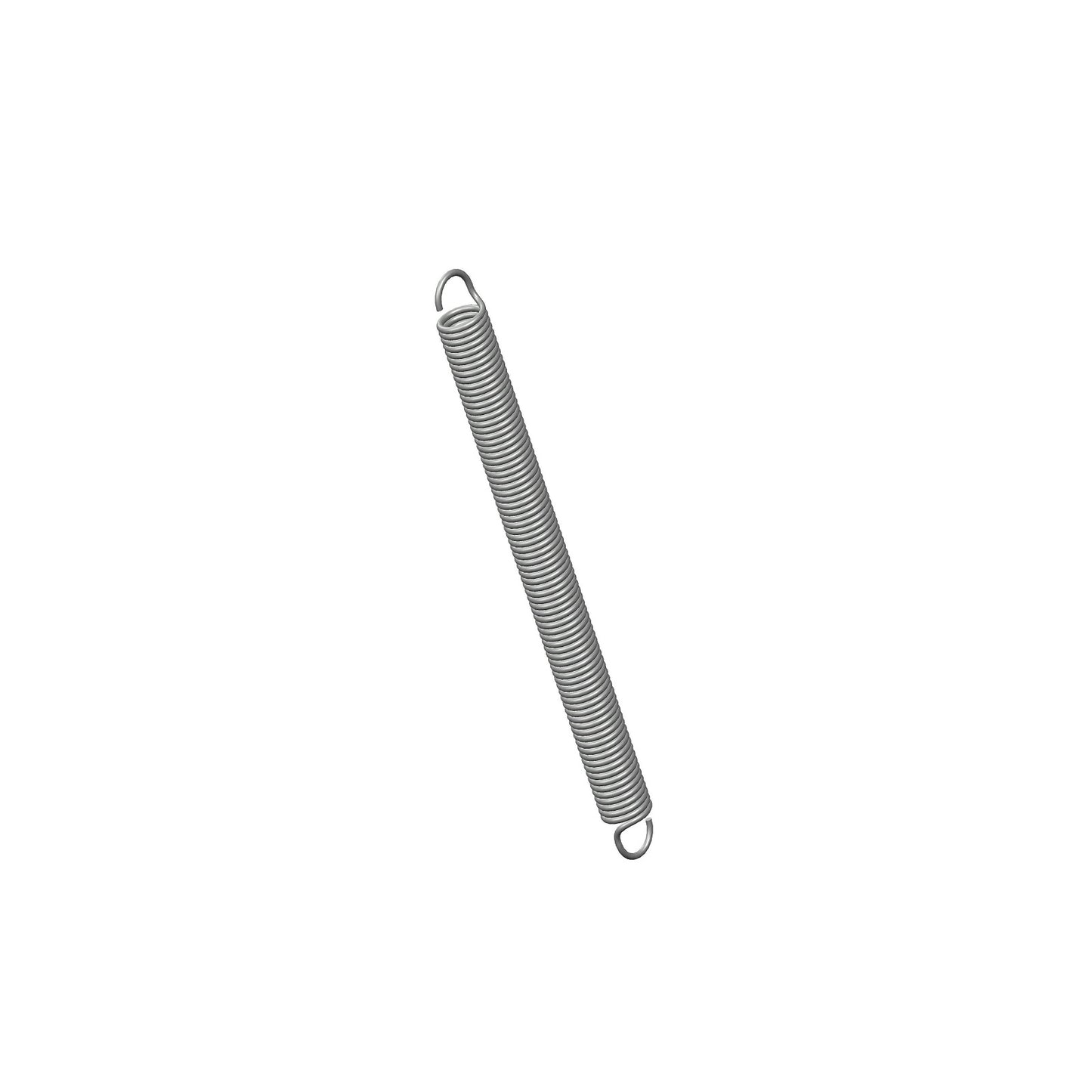 Zinc Extension Spring 47.63mm Long ( x 3.96 OD x 0.51 WD) C055