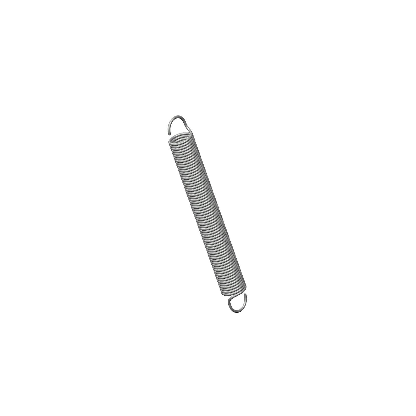 Zinc Extension Spring 47.63mm Long ( x 5.56 OD x 0.58 WD) C063