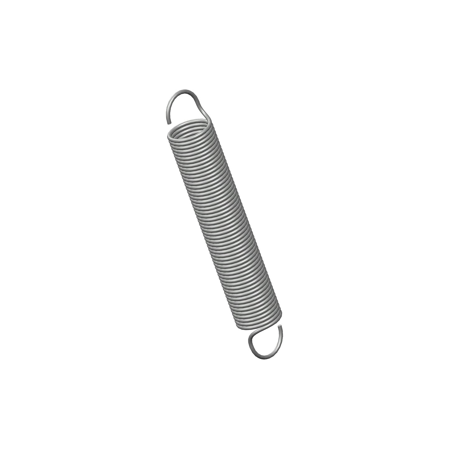Zinc Extension Spring 47.63mm Long ( x 7.14 OD x 0.64 WD) C073