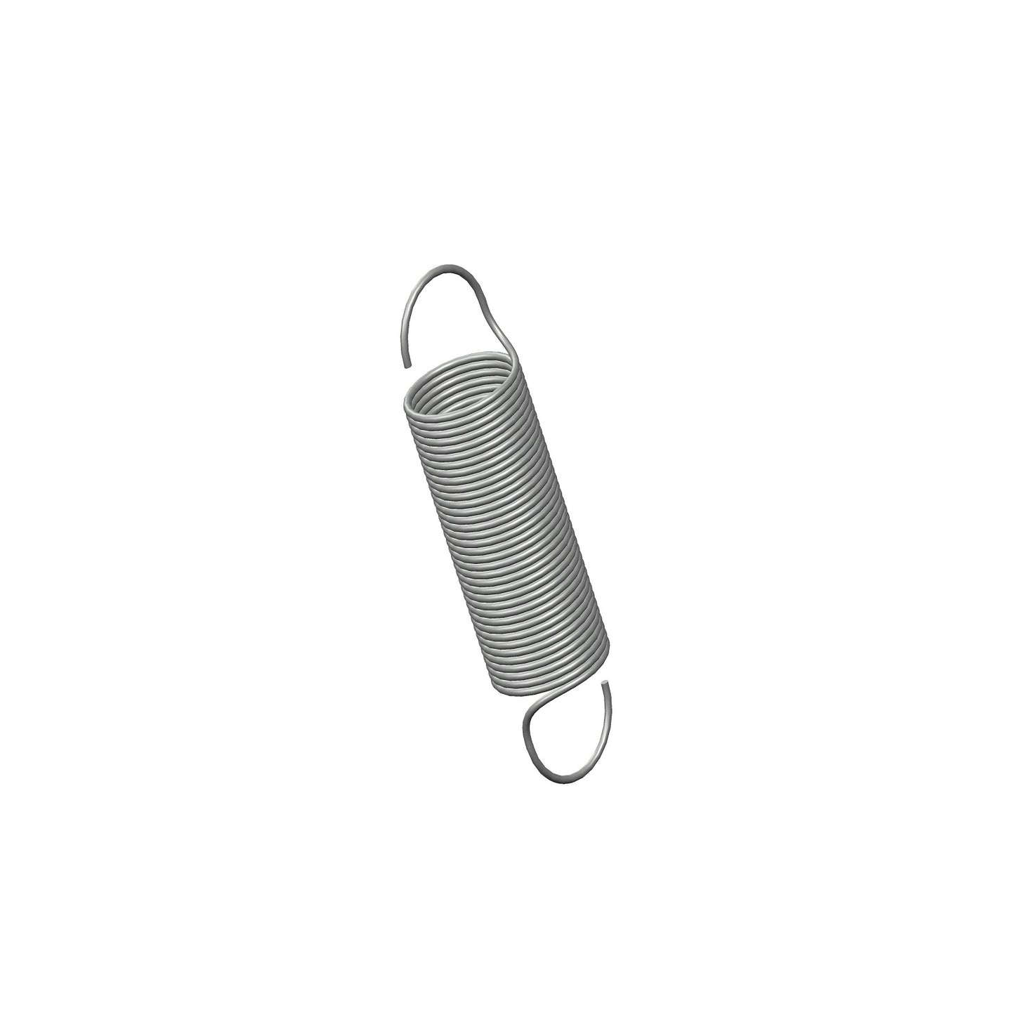 Zinc Extension Spring 47.63mm Long (x 11.13 OD x 0.71 WD) C081