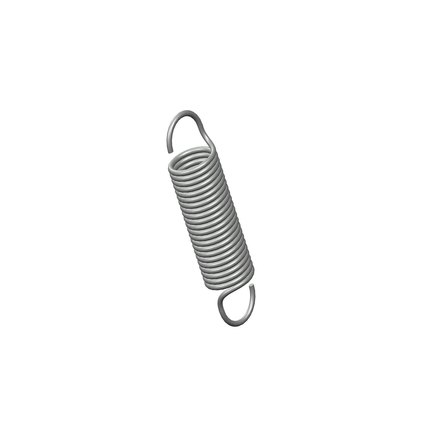 Zinc Extension Spring 47.63mm Long (x 11.13 OD x 1.19 WD) C083
