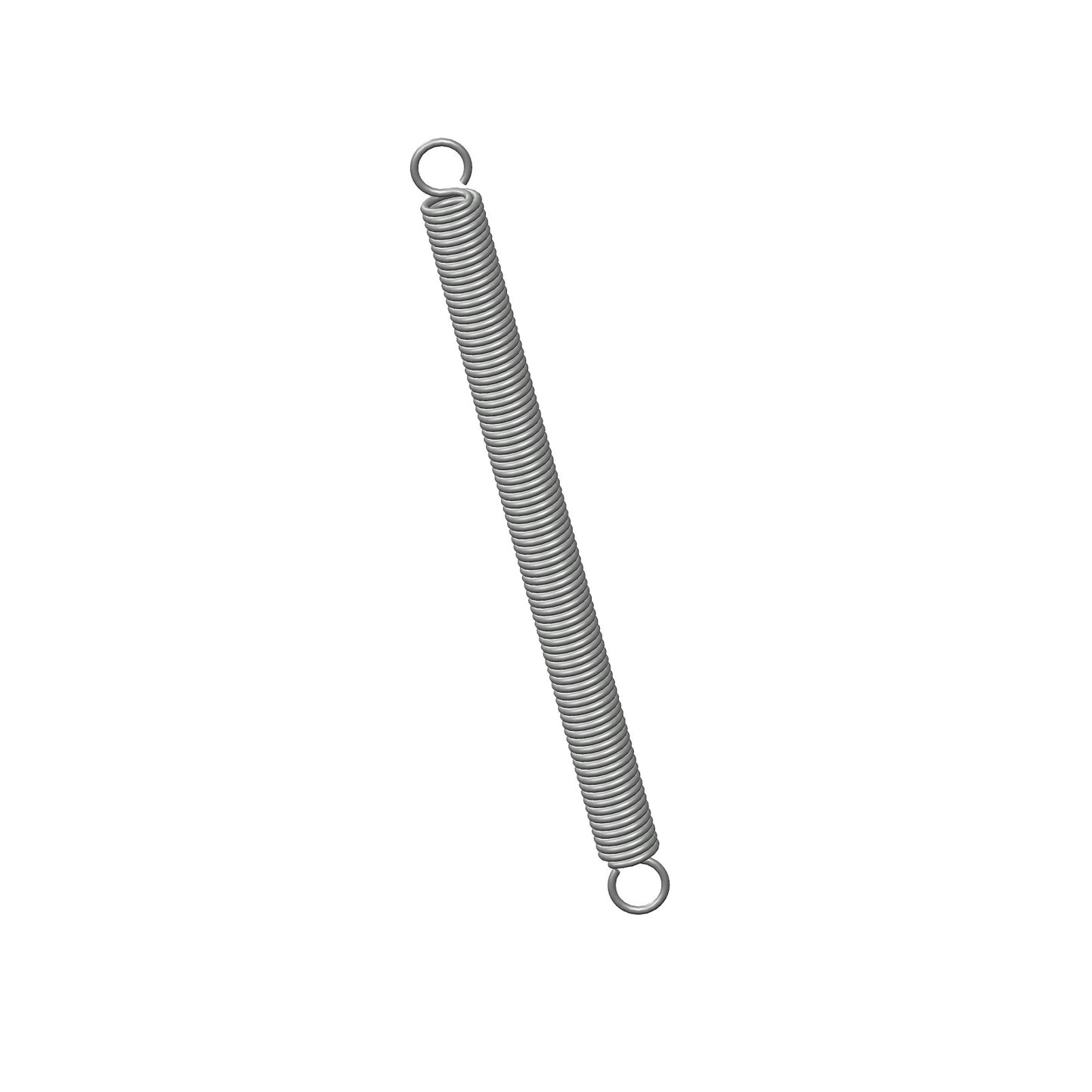 Zinc Extension Spring 63.5mm Long ( 4.78 OD x 0.64 WD) C111