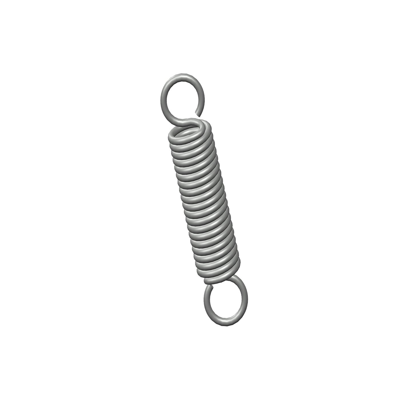 Zinc Extension Spring 50.8mm Long ( 11.13 OD x 1.57 WD) C135