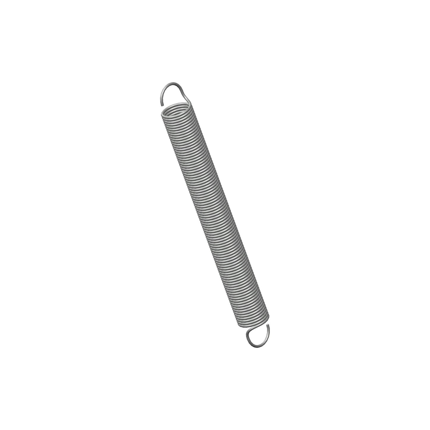 Zinc Extension Spring 76.2mm Long (7.95 OD x 0.71 WD) C155