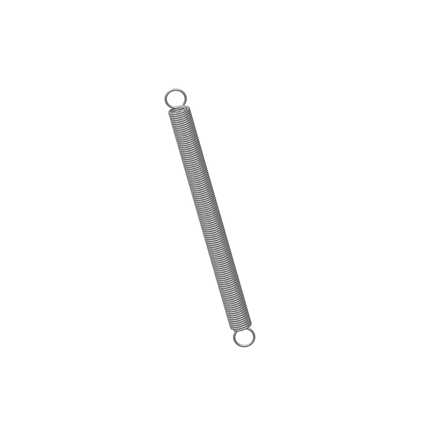 Zinc Extension Spring 82.55mm Long (6.35 OD x 0.64 WD) C157