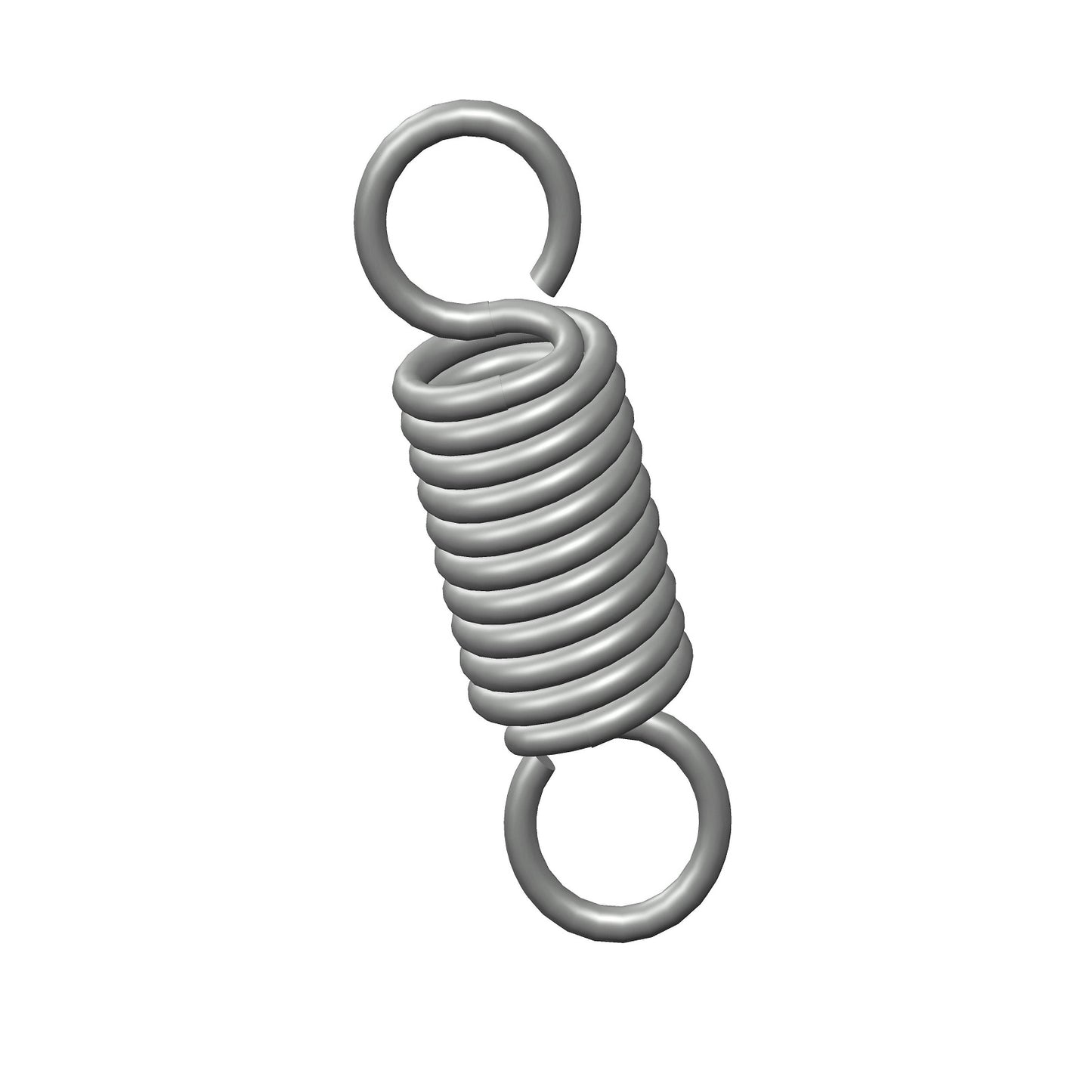 Zinc Extension Spring 57.15mm Long (19.05 OD x 2.67 WD) C173 from Century