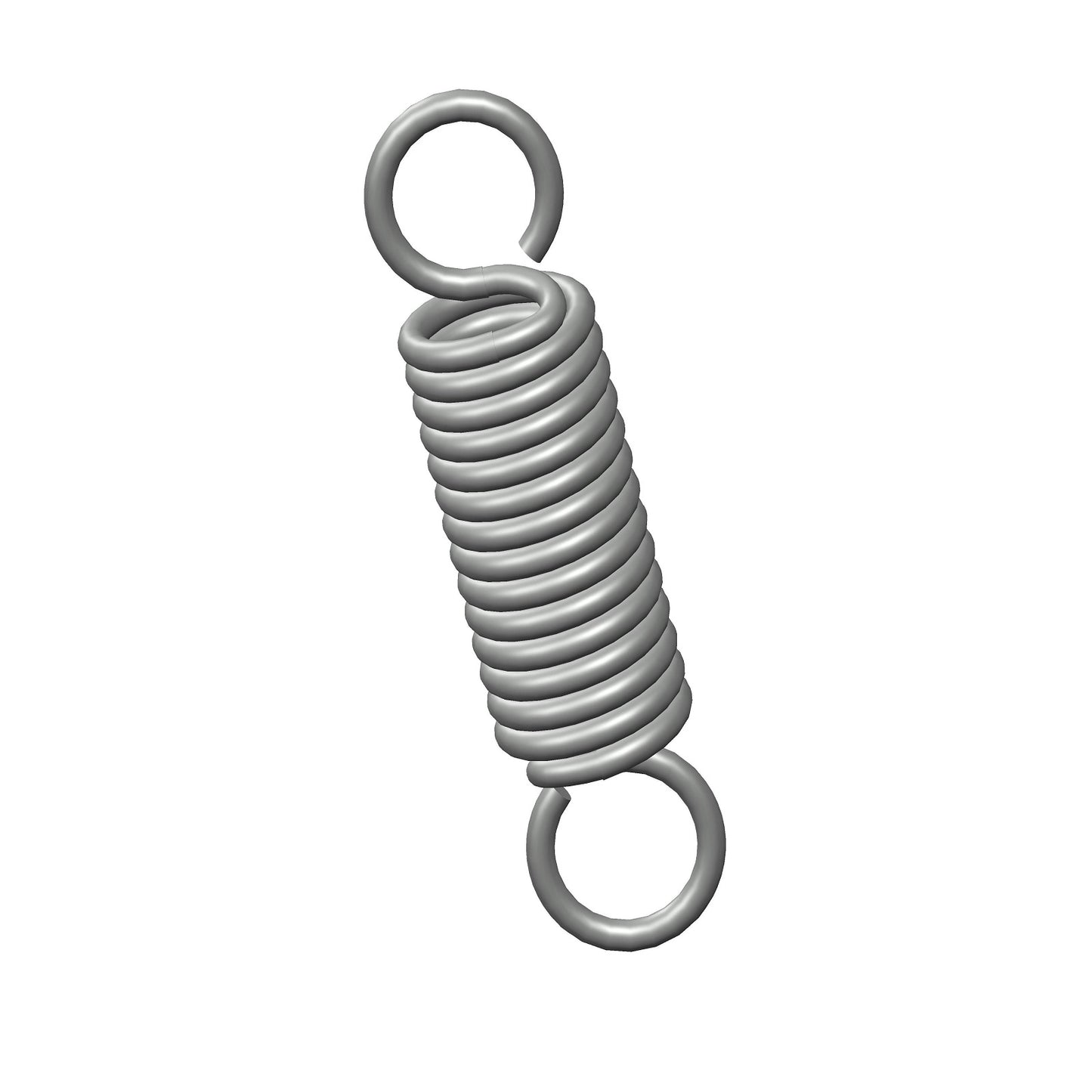 Zinc Extension Spring 73.03mm Long (19.05 OD x 2.67 WD) C187 from Century