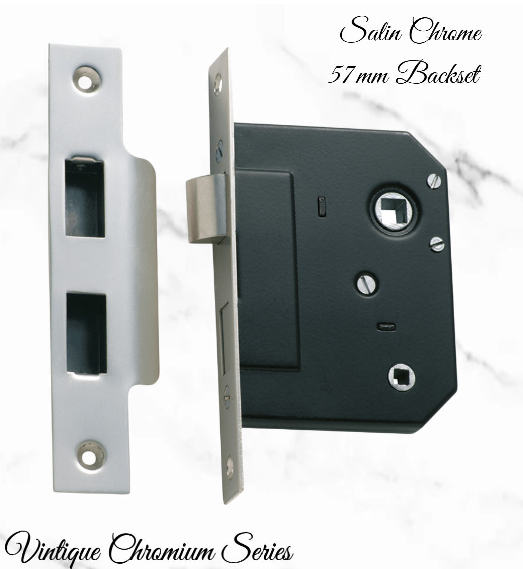 Internal Privacy Lockset & striker plates (57mm Backset) -Various finishes--Vintique Concepts