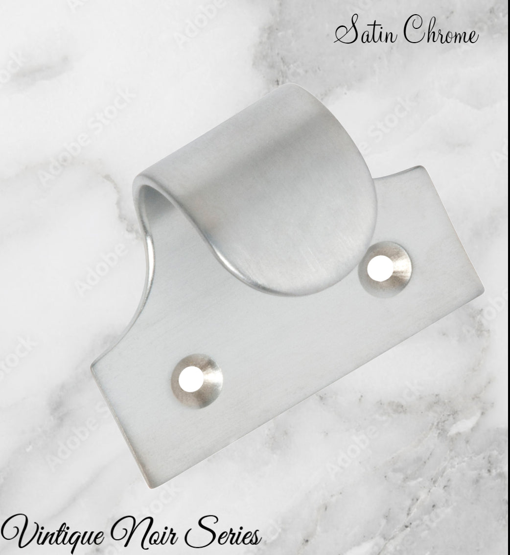 Regal SATIN CHROME Traditional sash window lift 49mm x 40mm-Vintique Concepts