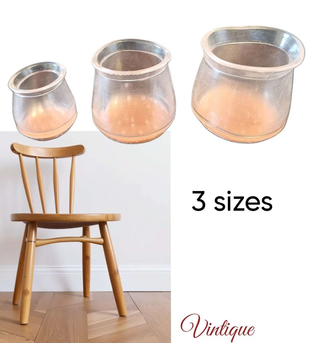 Silicone Chair Tips with felt pad Fits 20mm to 32mm-Vintique Concepts