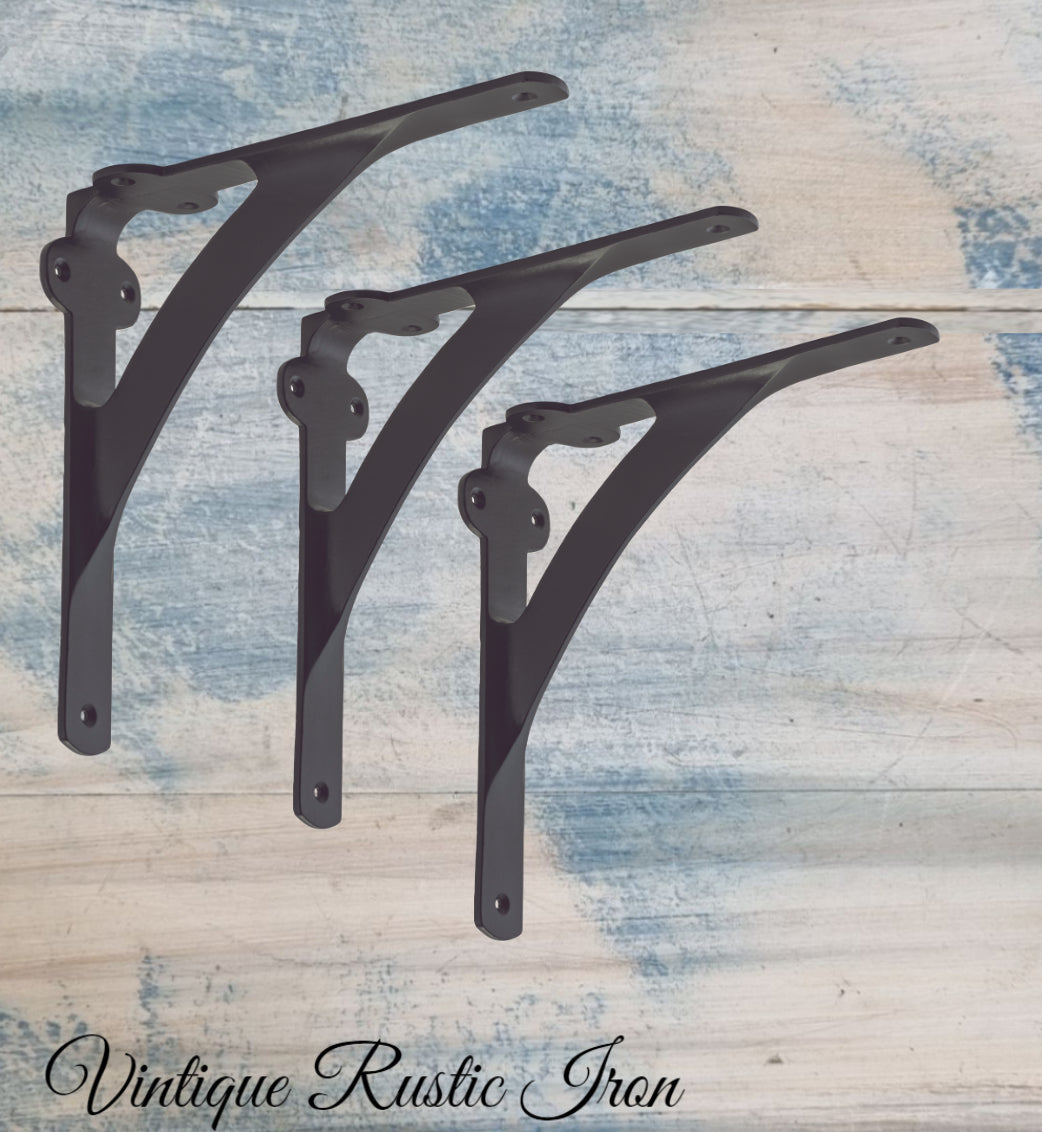 Cast Iron Large Wall Bracket "GWENDOLENE"200mm x 200mm-Vintique Concepts