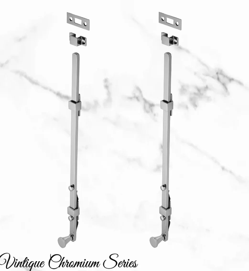 Panic Long Barrel Bolt -Chrome Plated 450mm Long - Vintique Concepts