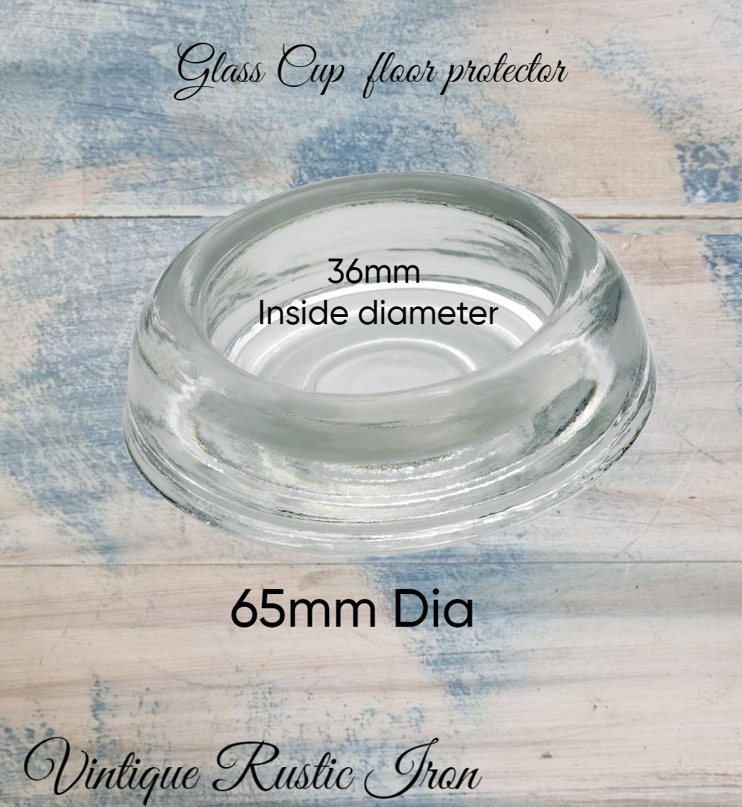 Floor glass cup Furniture protector 65mm Dia-Vintique Concepts