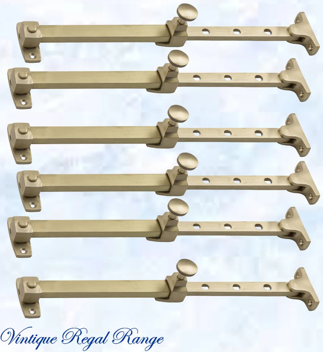 Standard Brass Telescopic window stay 200mm - 295mm Pin Type - Vintique Concepts