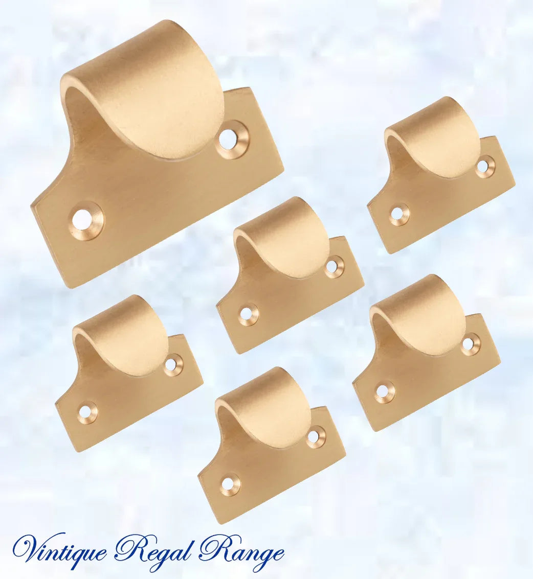 Regal Standard Brass Traditional sash window lift 49mm x 40mm - Vintique Concepts