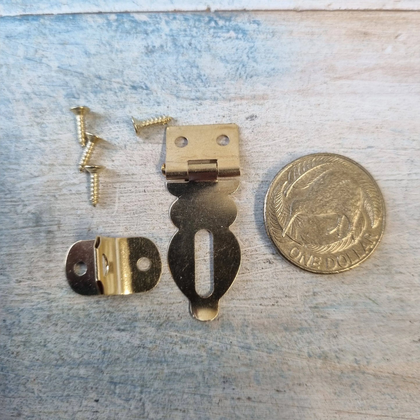 Libby's Vintage Brass jewelry Box Latch for padlock 27 x 19mm - Vintique Concepts