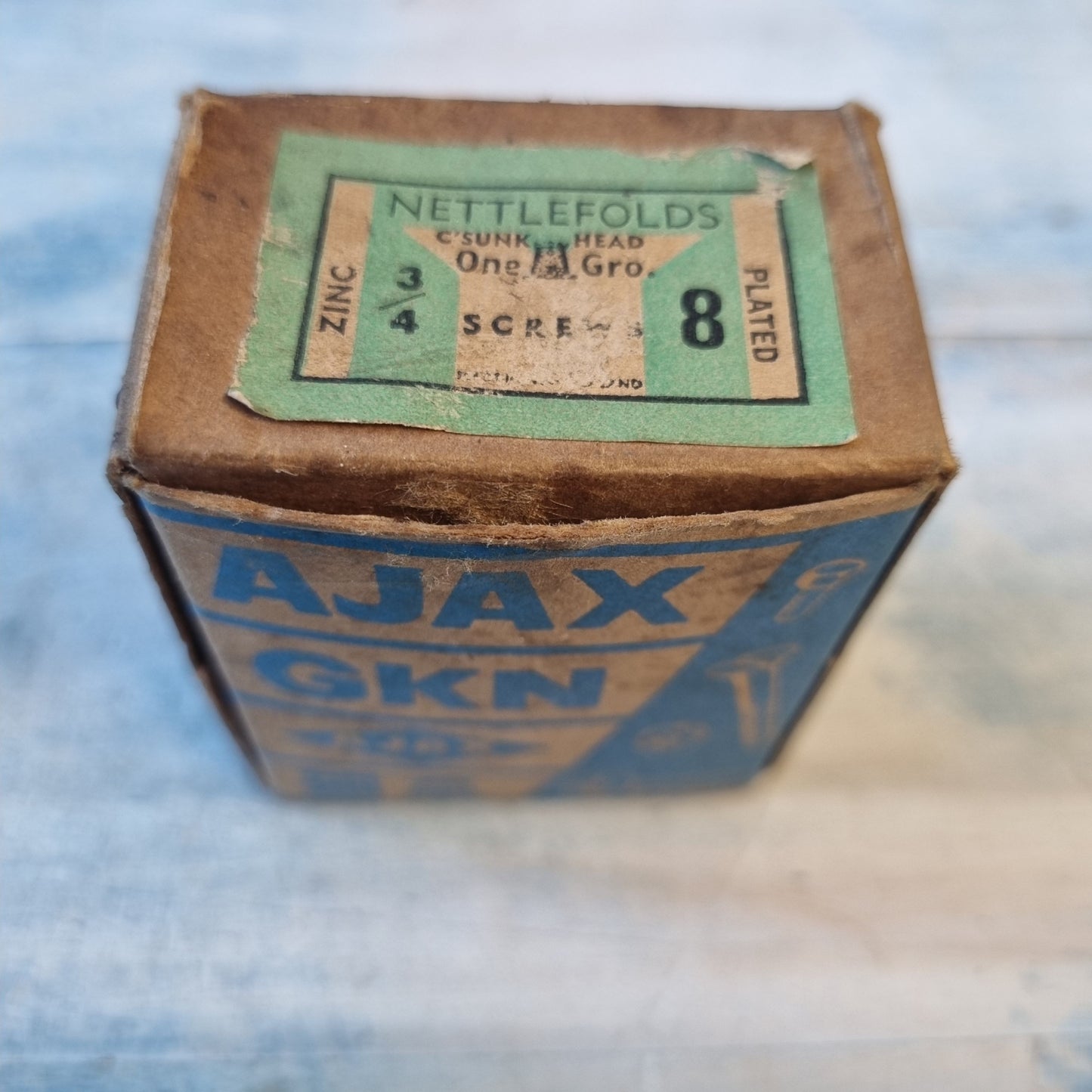 Antique Chrome plated Zinc wood screws 3/4''(19.05mm) 8 gauge (pkt20)-Vintique Concepts