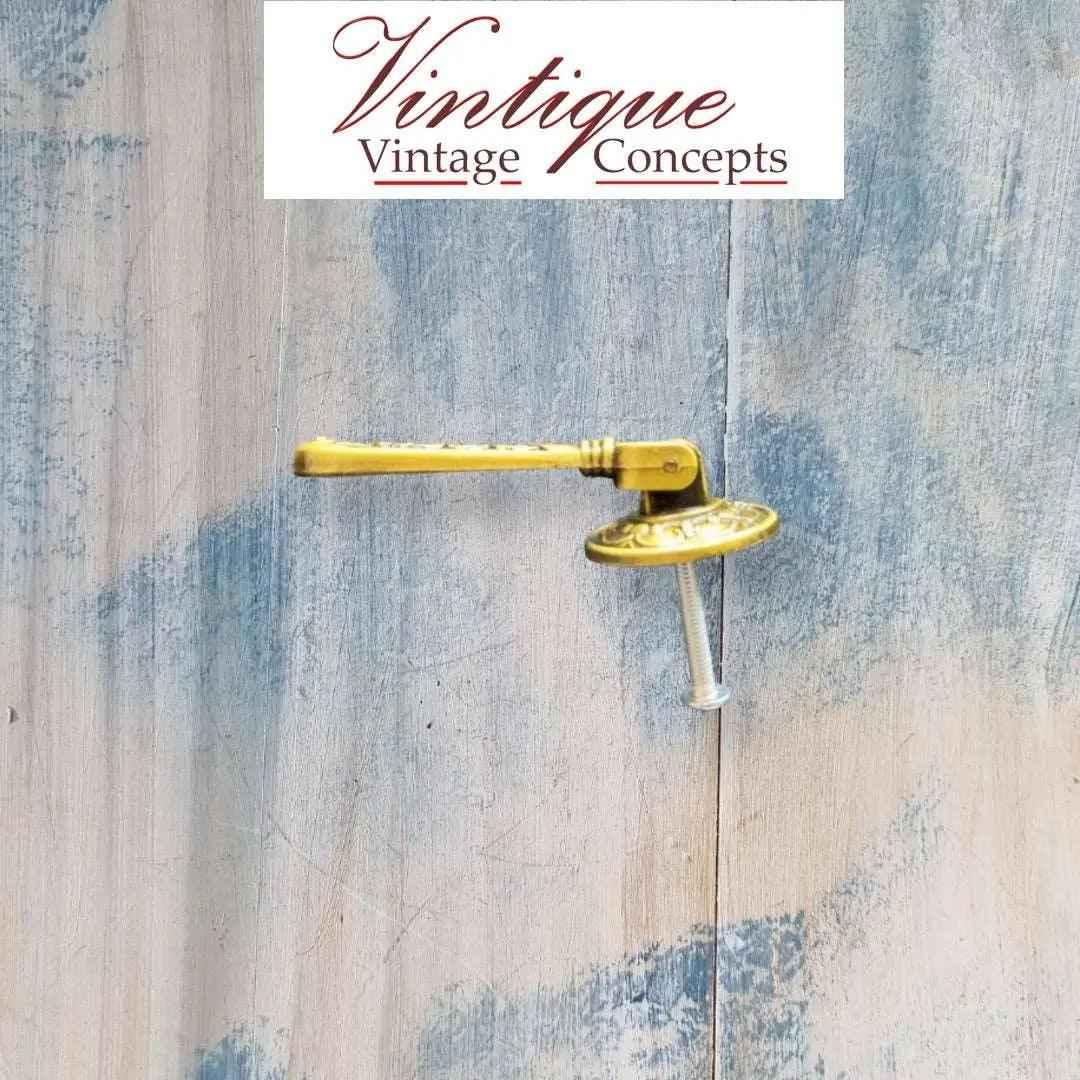 Antique Gold Teardrop Cabinet Pull 65mm Long Pendant Handle - Vintique Concepts