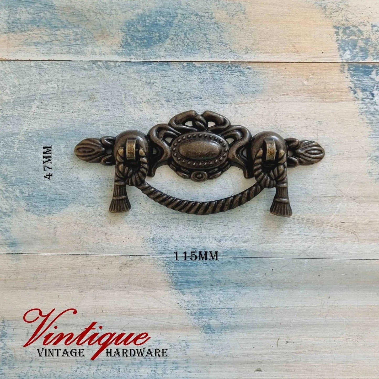 Antique Swing Pull for Furniture - 60mm x 30mm Antique Look Hardware - Vintique Concepts