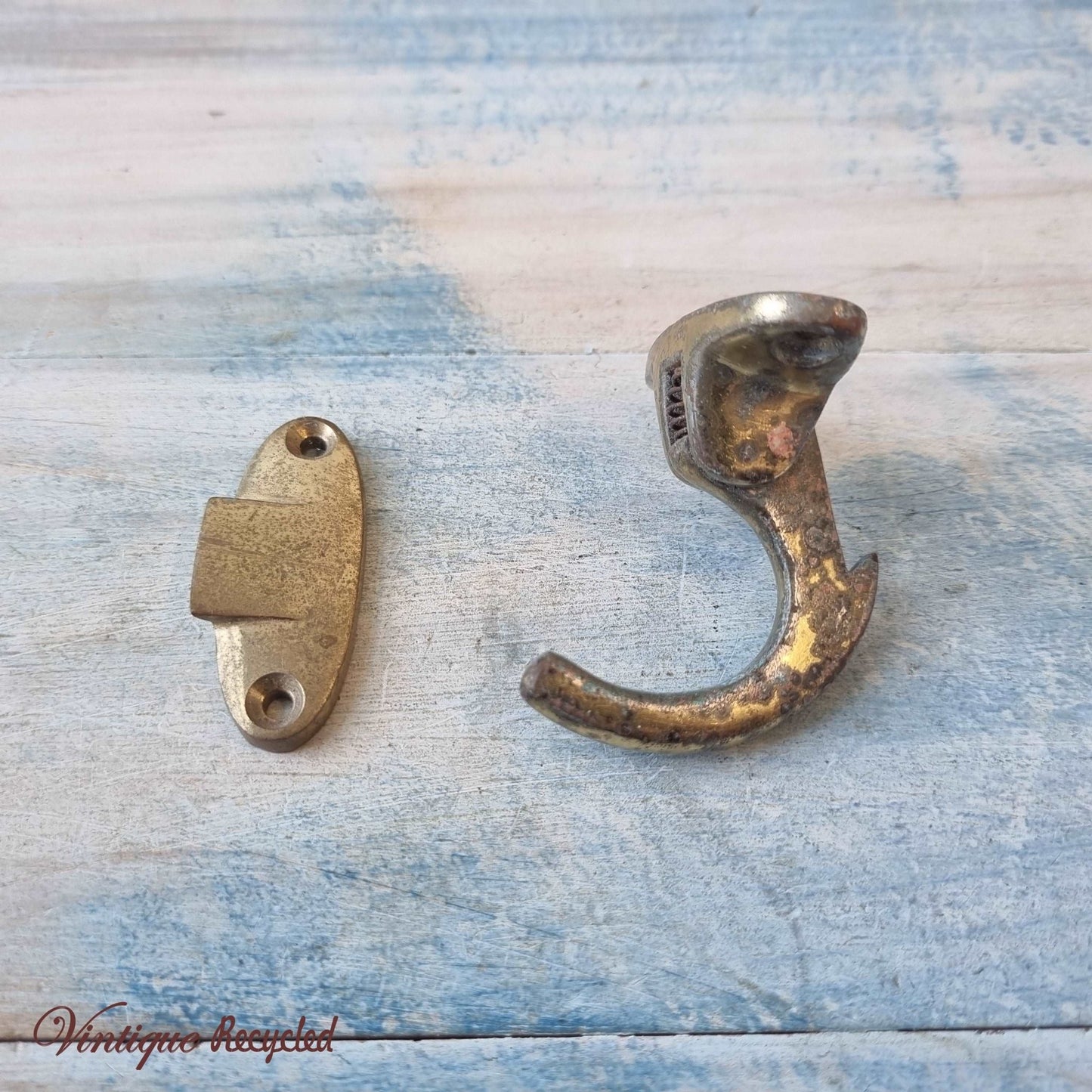 antique Spur Fastener Polished Brass Finish (recycled)-Vintique Concepts