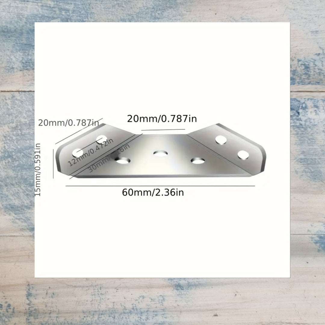 Stainless Steel Corner Bracket / Brace 46x46mm for Durable Support