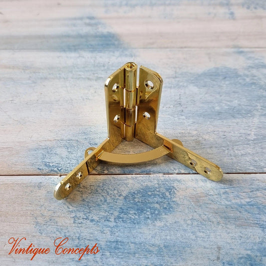 Brass Marine quality Quadrant Box Hinge 50mm x 42mm-Vintique Concepts