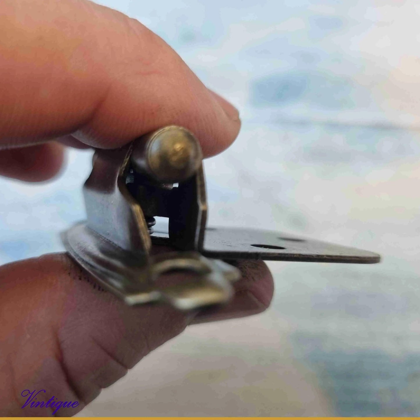 Bronze Self-Closing Overlay Hinges 72mm x 46mm-Vintique Concepts