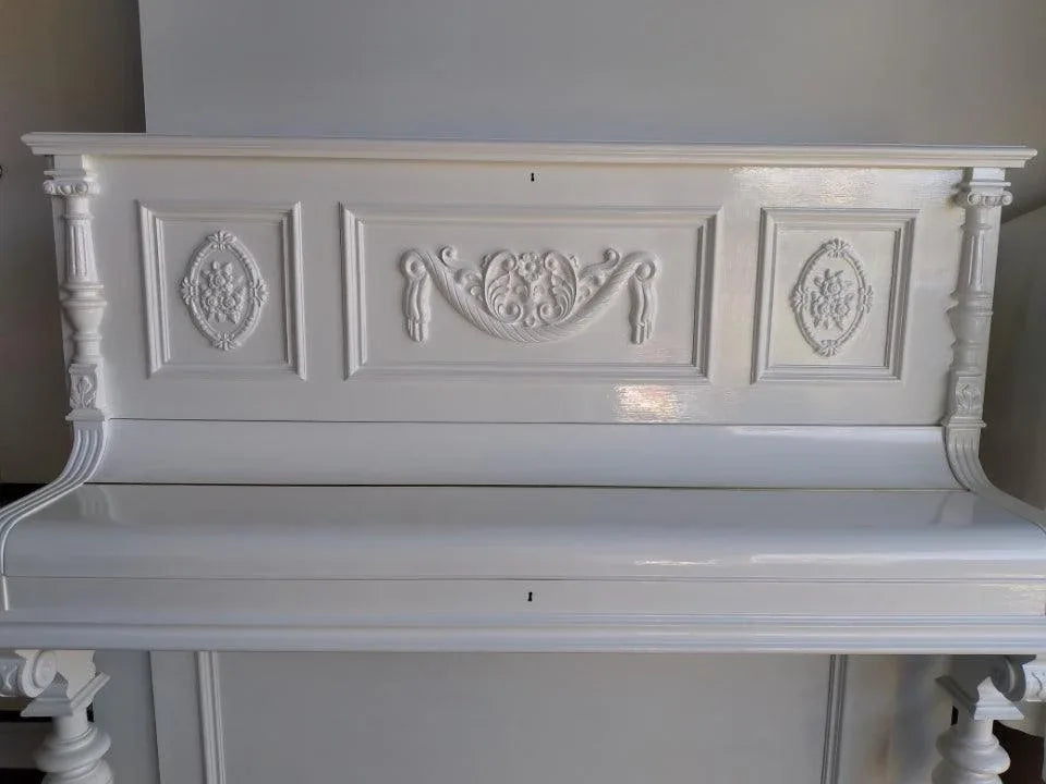 Buckingham swag centre or top wood applique Onlay 40cm x 15cm - Vintique Concepts