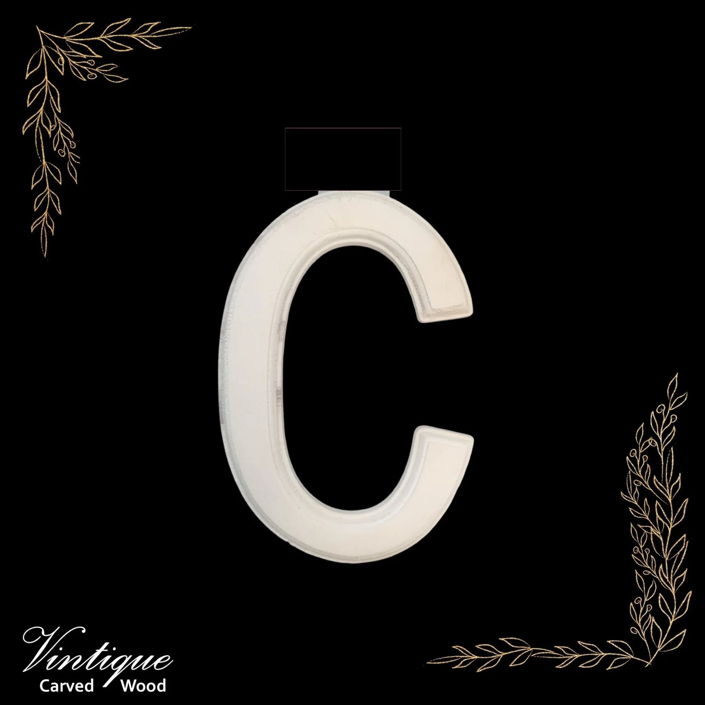 Carved Pine wood Letters & Numbers 150mm high - Vintique Concepts