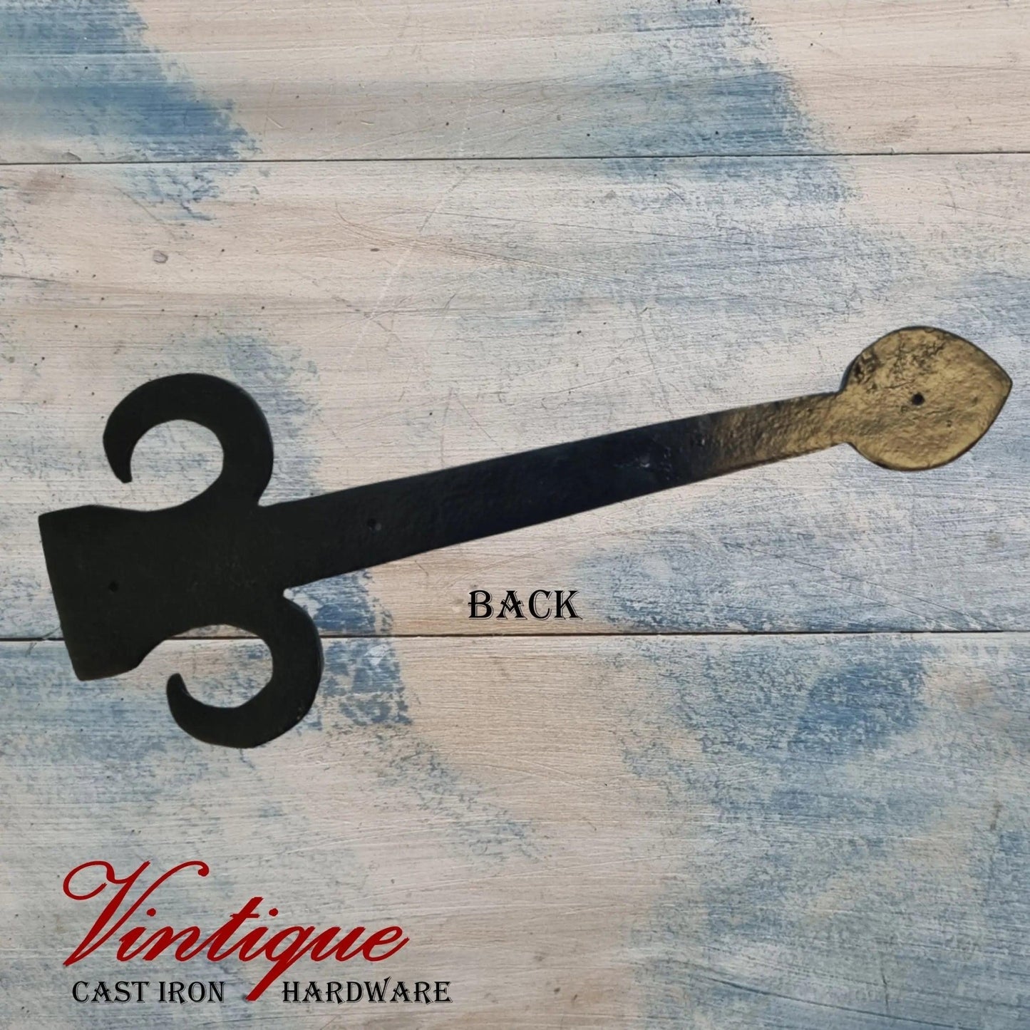 Cast Iron Faux Hinge Spearhed 380mm long x 150mm wide-Vintique Concepts