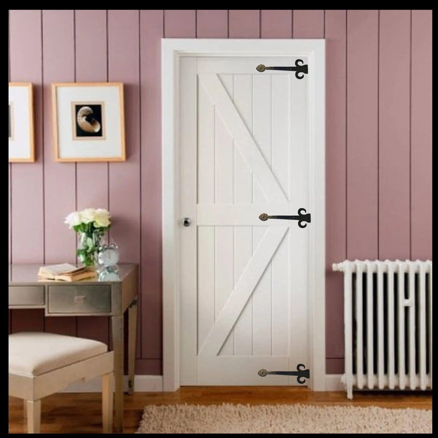 Cast Iron Faux Hinge Spearhed 380mm long x 150mm wide-Vintique Concepts
