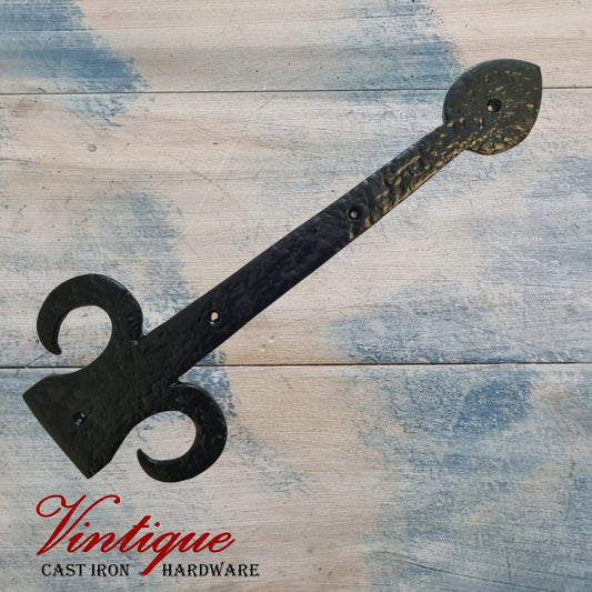 Cast Iron Faux Hinge Spearhed 380mm long x 150mm wide-Vintique Concepts