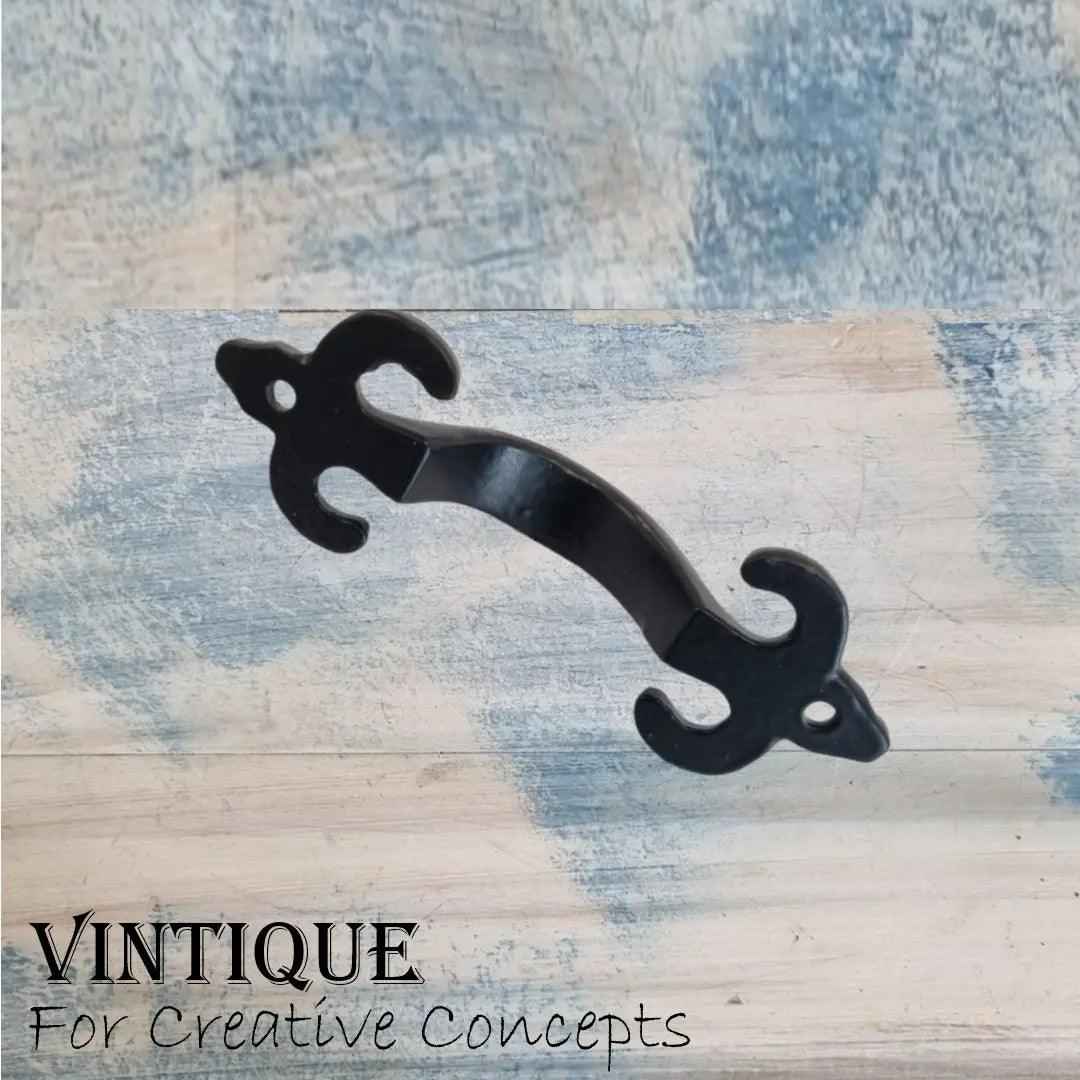Cast Iron "fleur De Lis" cabinet handle 115mm long