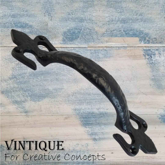 Cast Iron "fleur De Lis" Gate or Door handle 195mm long