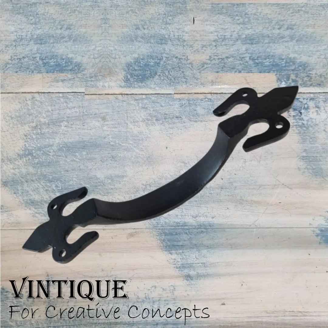 Cast Iron "fleur De Lis" Gate or Door handle 195mm long