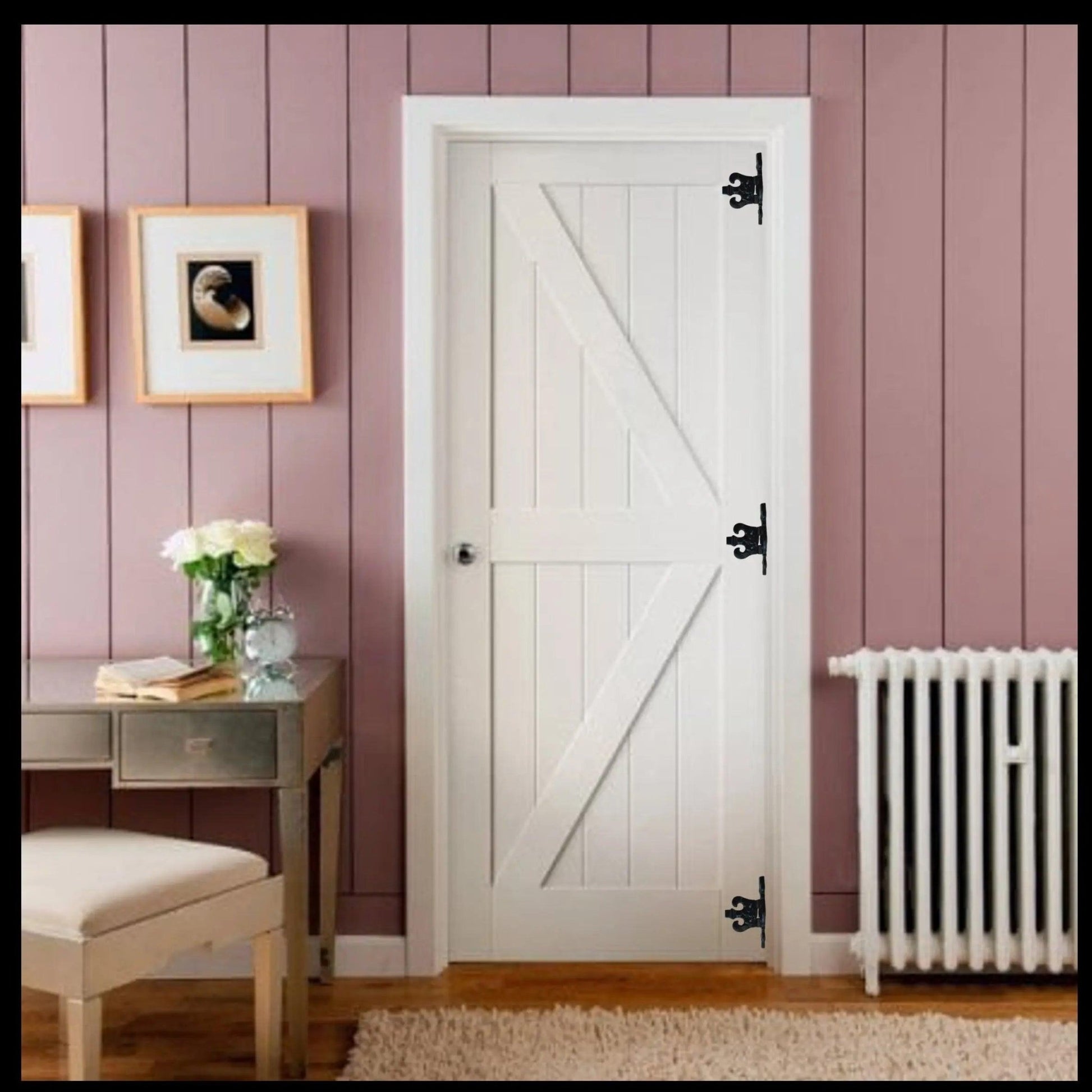 Cast Iron Hinge Cropped fancy 85mm x 105mm-Vintique Concepts