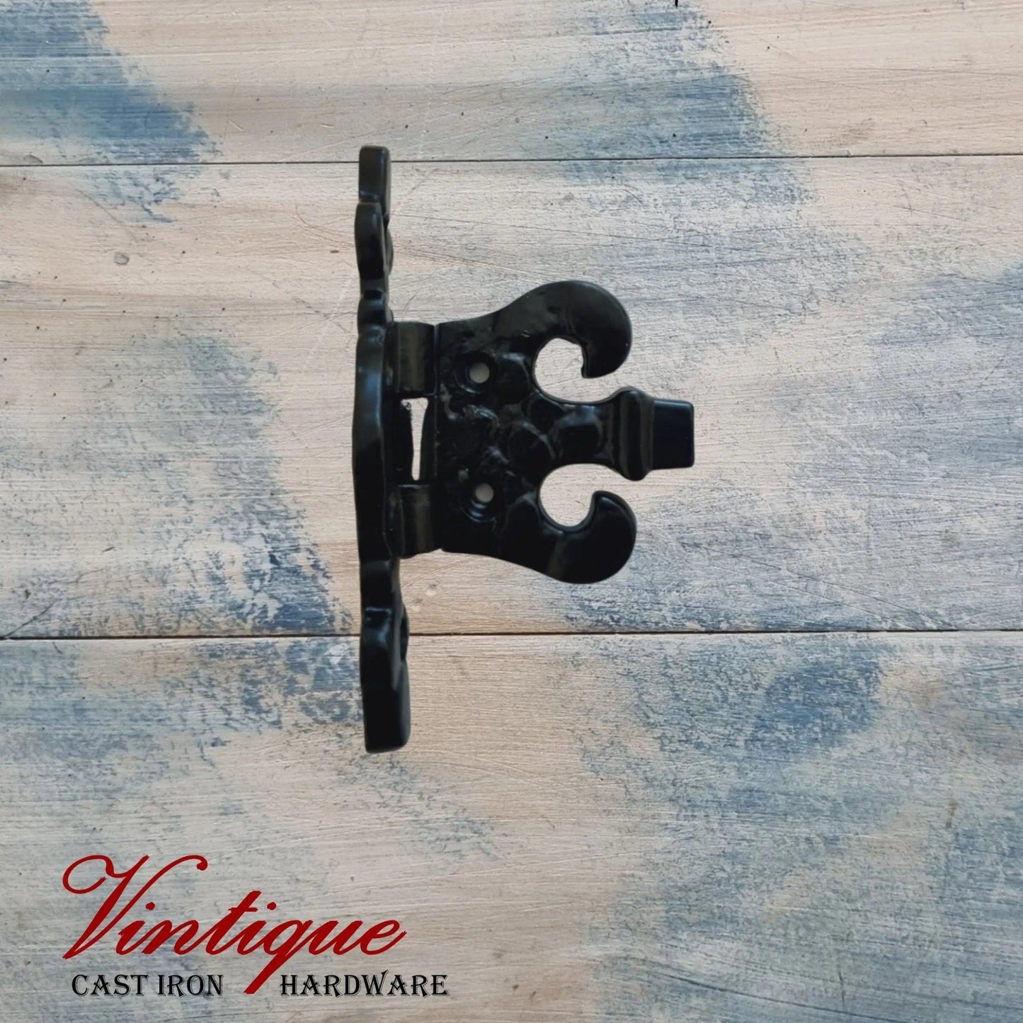 Cast Iron Hinge Cropped fancy 85mm x 105mm-Vintique Concepts
