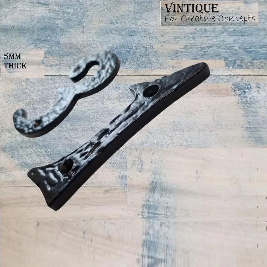 Cast Iron House Number 5 100mm for Letterbox - Vintique Concepts