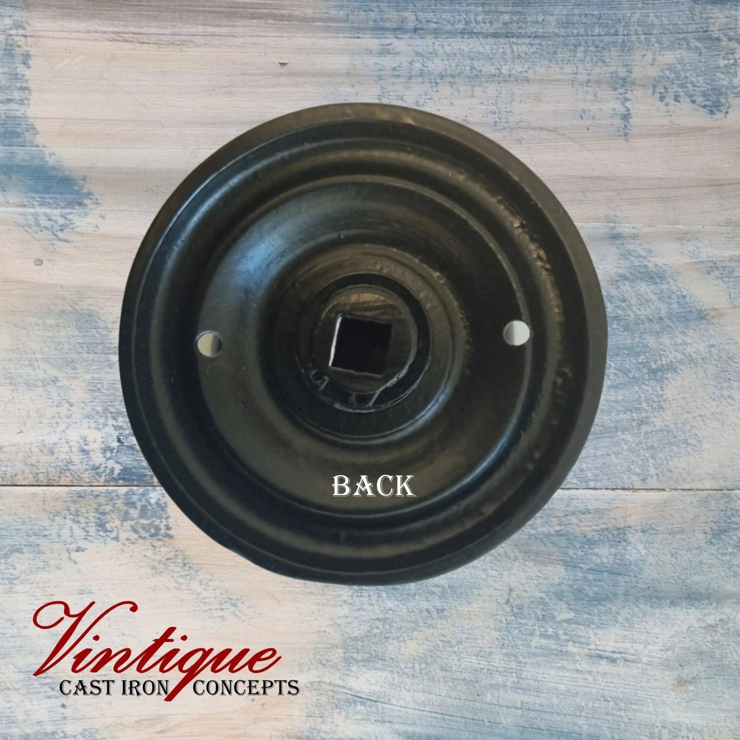 Cast Iron Mortice Large Round Door Knob 70mm dia (each)-Vintique Concepts