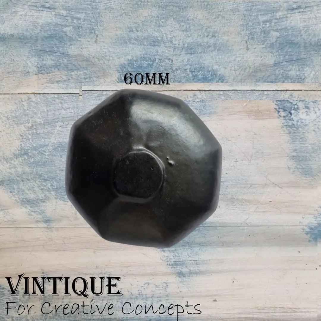Cast Iron Mortice Octagonal Door Knob 60mm dia (each)