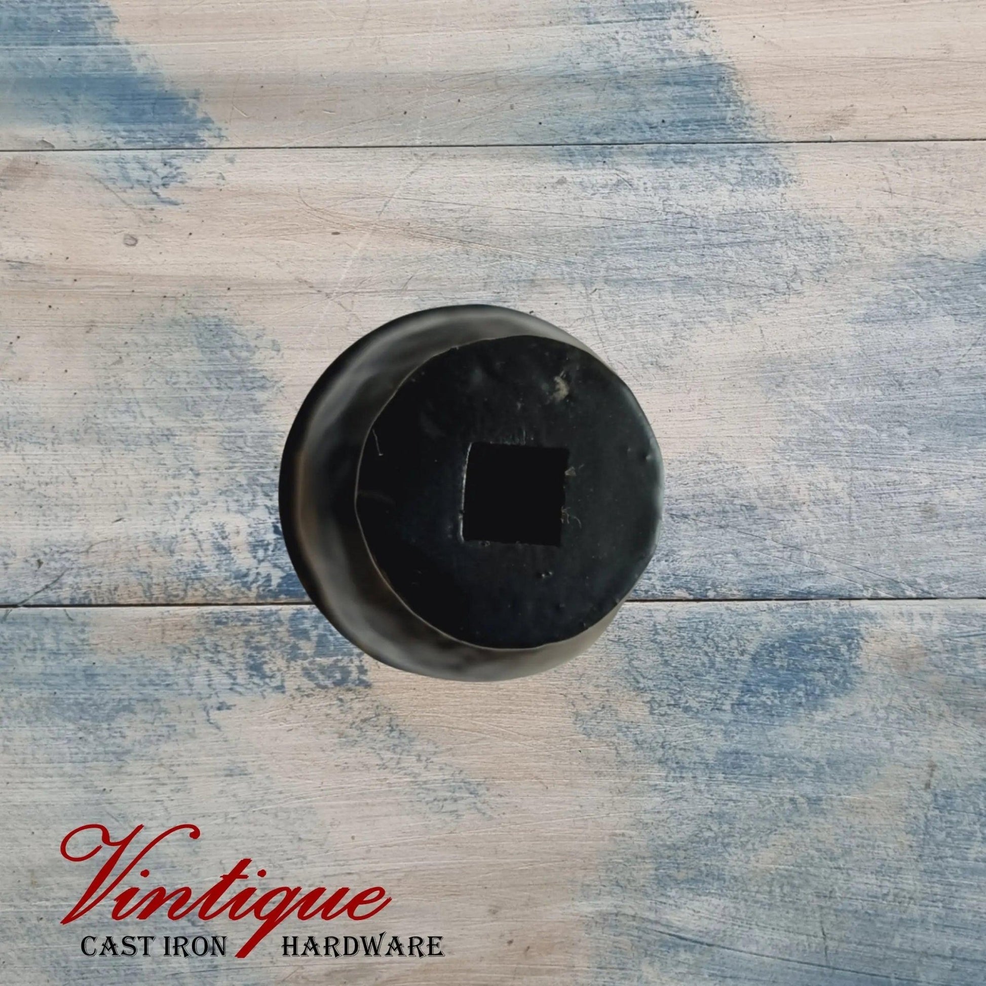 Cast Iron Mortice Round Door Knob 50mm (each)-Vintique Concepts