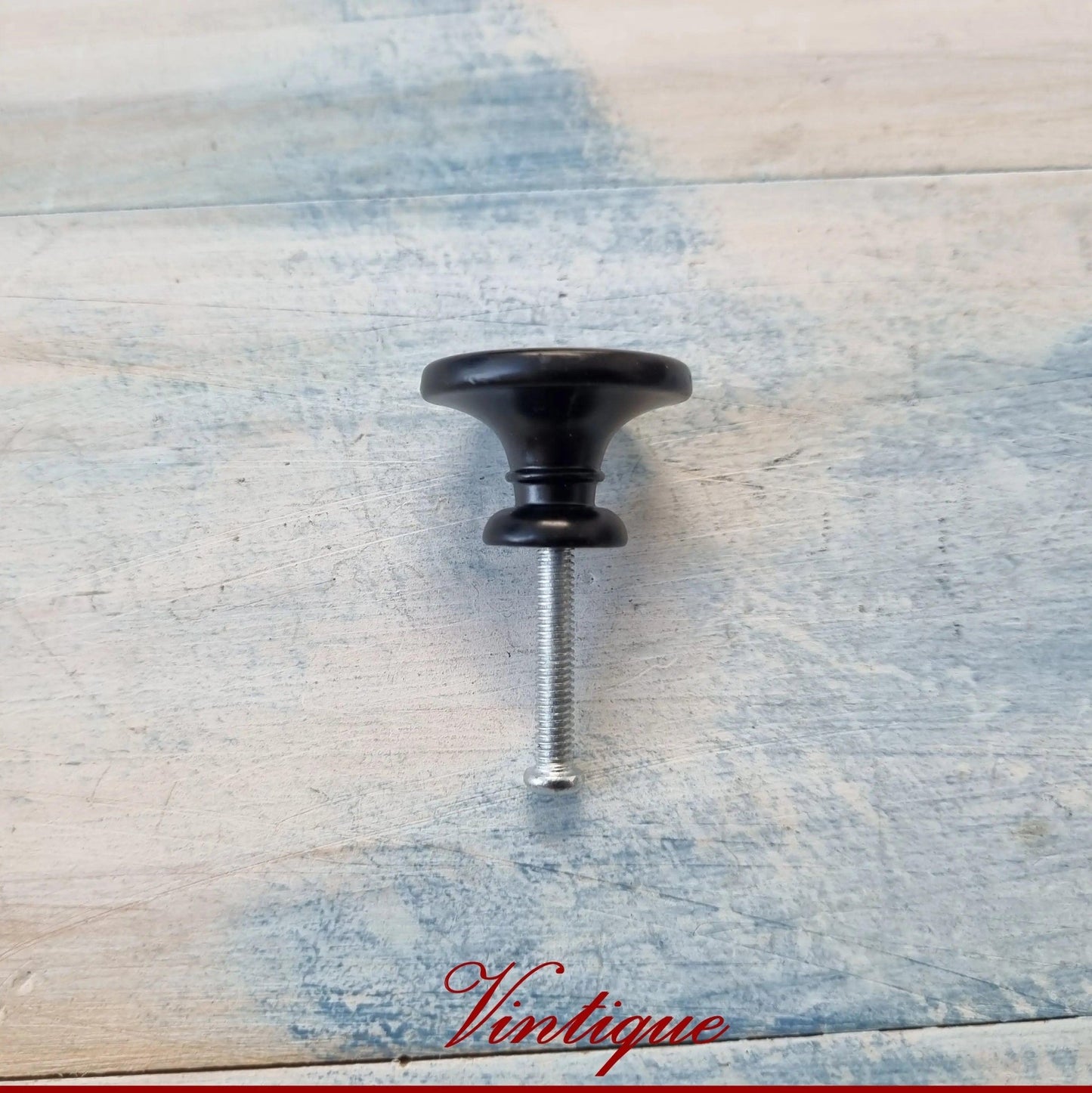Celestial Moon Alloy Vintage Black 27mm cabinet or drawer Knob-Vintique Concepts
