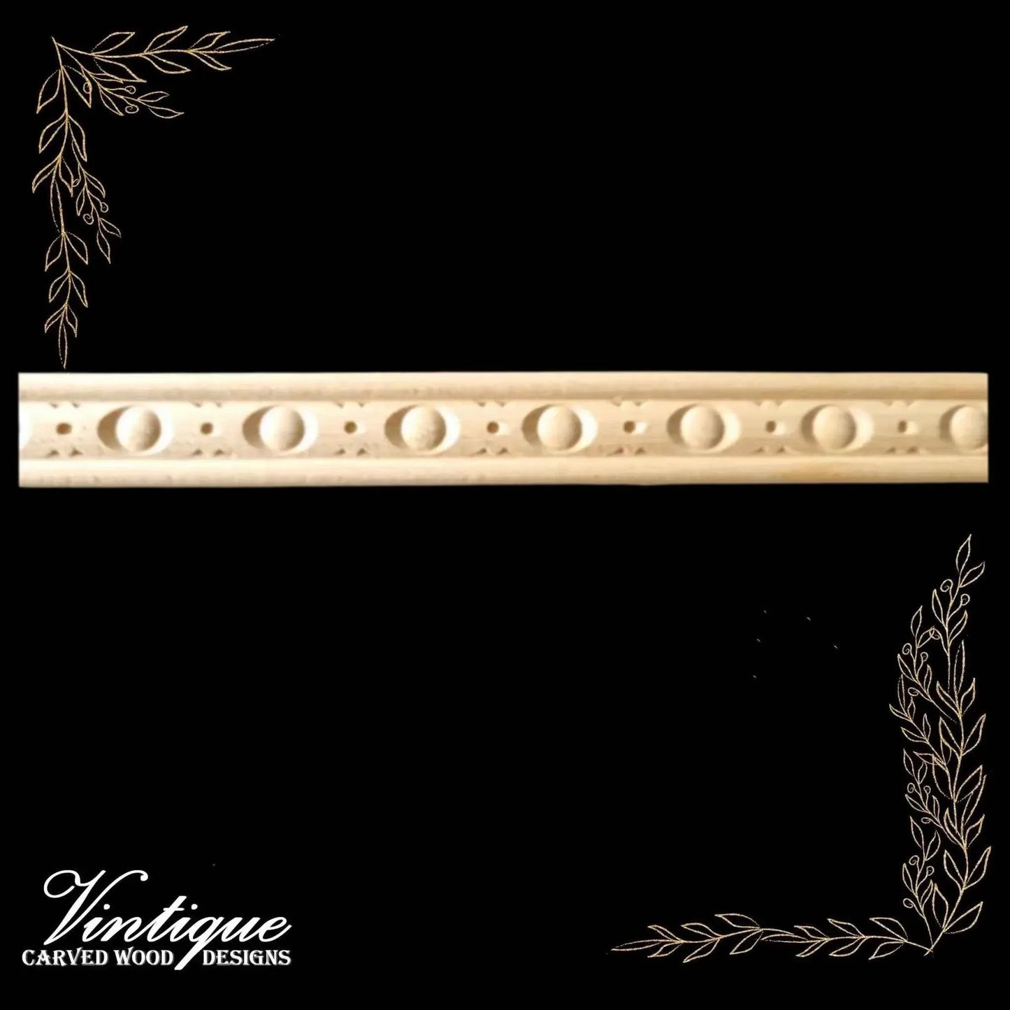 set of 20 samples of all wood trims 100mm long - Vintique Concepts
