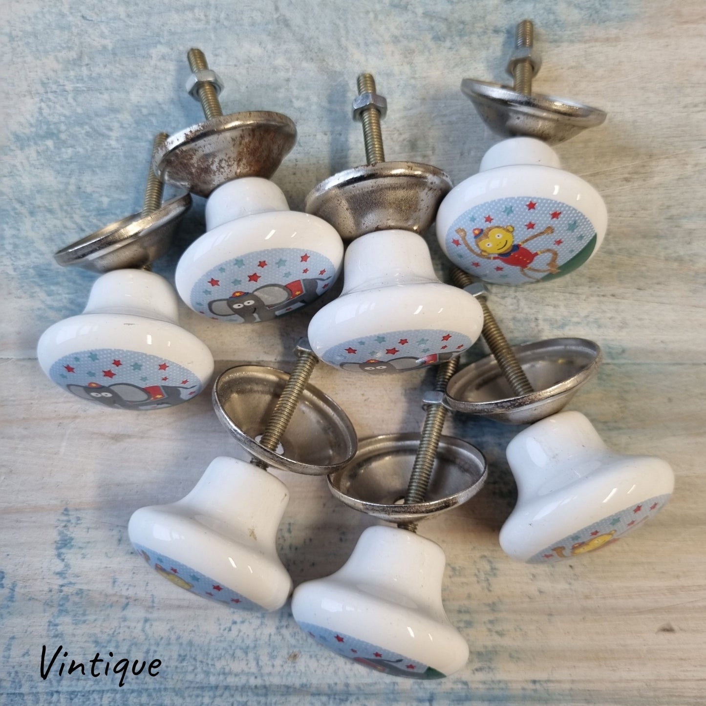 Childrens cabinet knobs (set of 7)-Vintique Concepts